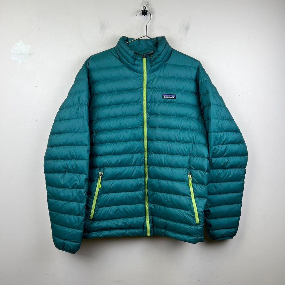 Patagonia Nano Puff Jacket Green Quilted Puffer Coat Size L